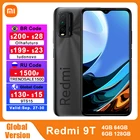 Код RU: TRENDSALE1500 ( -1500P ) Смартфон Xiaomi Redmi 9 T, 4 + 64128 ГБ, Snapdragon 662, 6000 мА  ч, 6,53 дюйма, FHD +