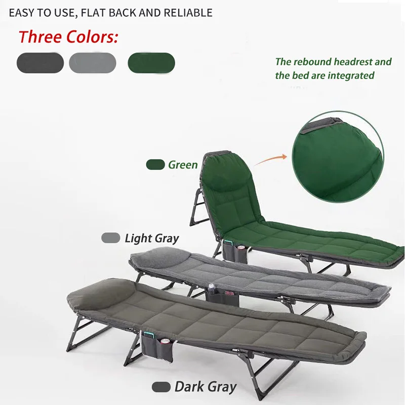 저렴한 초경량 접이식 침대 텐트 여행 사무실 하이킹 캠프 낮잠 점심 낮잠 침대 침대 야외 휴대용 조절 의자 안락 의자
