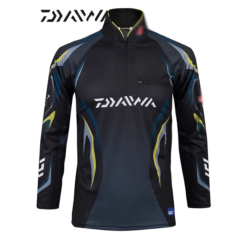 Дышащая рыболовная рубашка Daiwa куртка с длинным рукавом для рыбалки спортивная