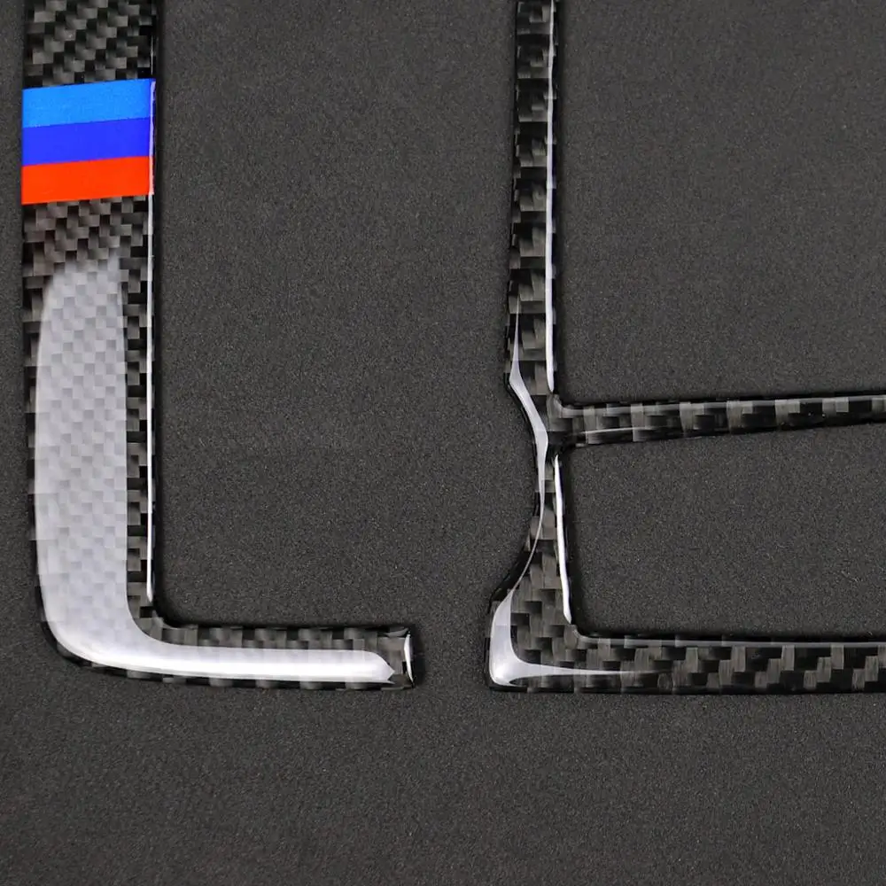Для BMW X5 E70 X6 E71 2008 2013 углеродного волокна Накладные акцент световая панель для