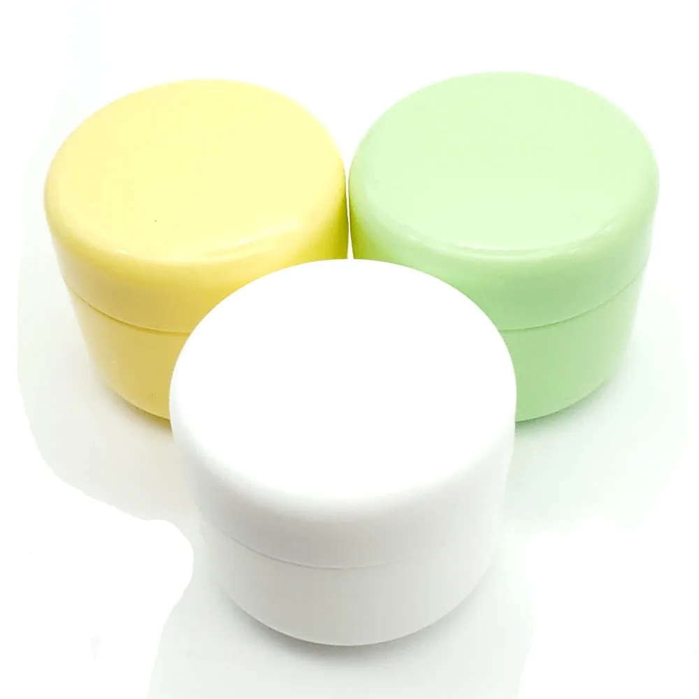 30pcs Empty Plastic Cream Jars 10g/20g/30g/50g/100g Refillable Bottles Travel Facial Cleanser Lotion Cosmetic Container White | Красота и