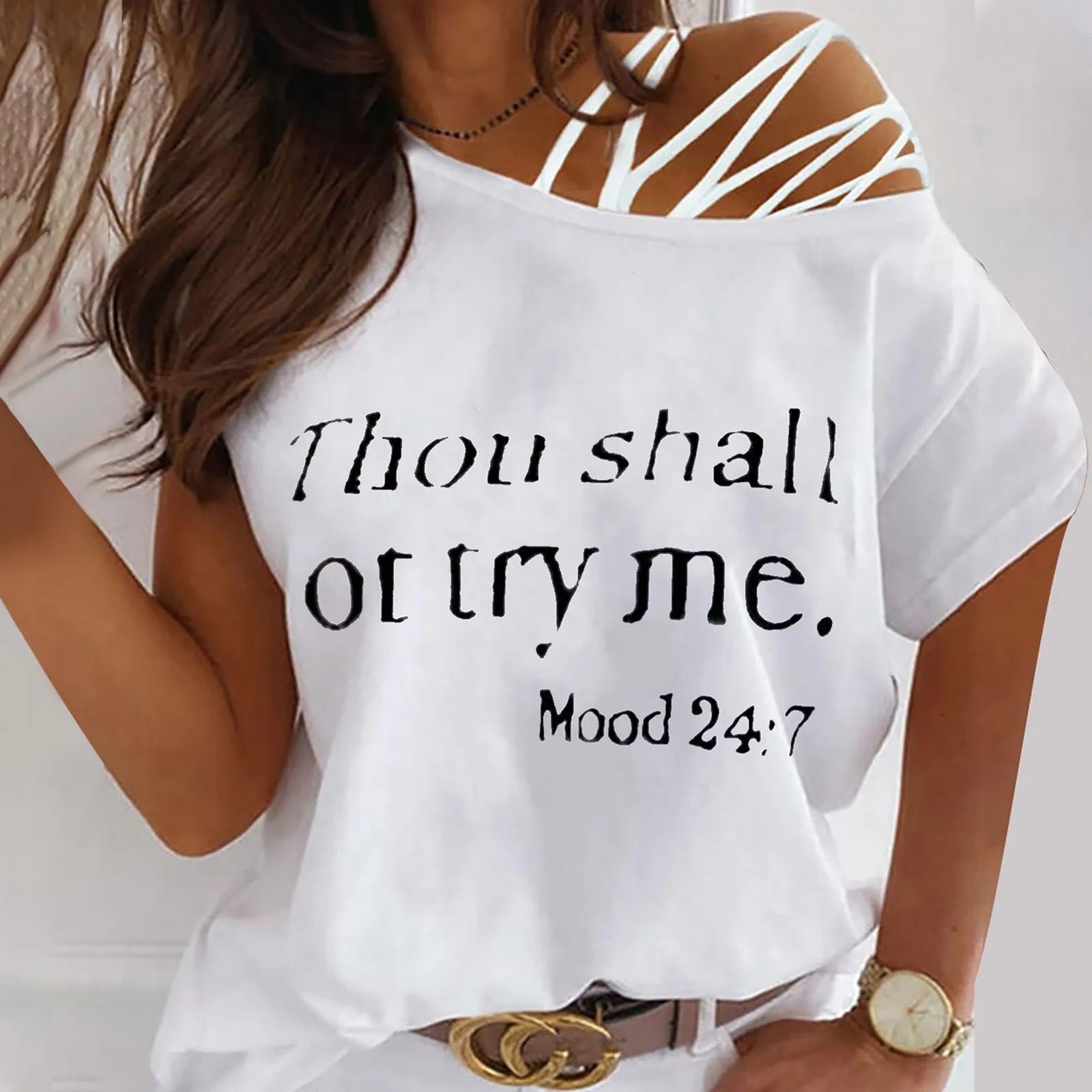 

Harajuku Graphic T Shirts Summer Y2k T-shirt Pink Blue Letter Printing Women Pattern Short Sleeve Tee-Shirts Female Top