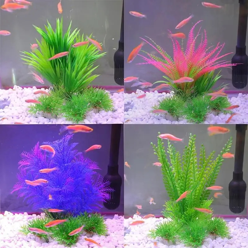 

1pc Lifelike Aquarium Plastic Plant Lifelike Underwater Aquarium Plant Fish Tank Decoration Home Decor