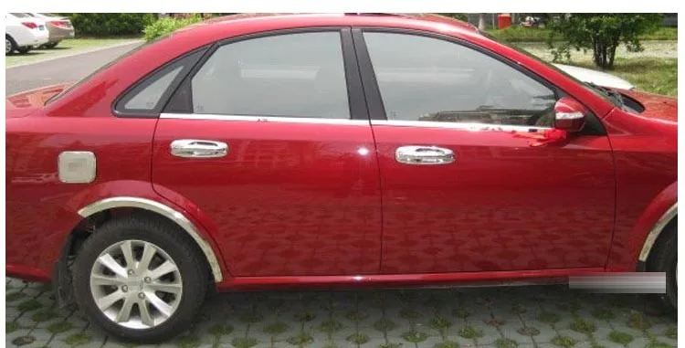 Хромированная внешняя дверная ручка Крышка для Chevrolet Lacetti Optra Daewoo Nubira Suzuki forenza Holden Viva наклейки автомобильный Стайлинг