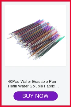 10Pcs Heat Erasable Refill Pens High Temperature Disappearing Fabric Marker Pen for Patchwork Fabric PU Leather Mark Sewing Tool
