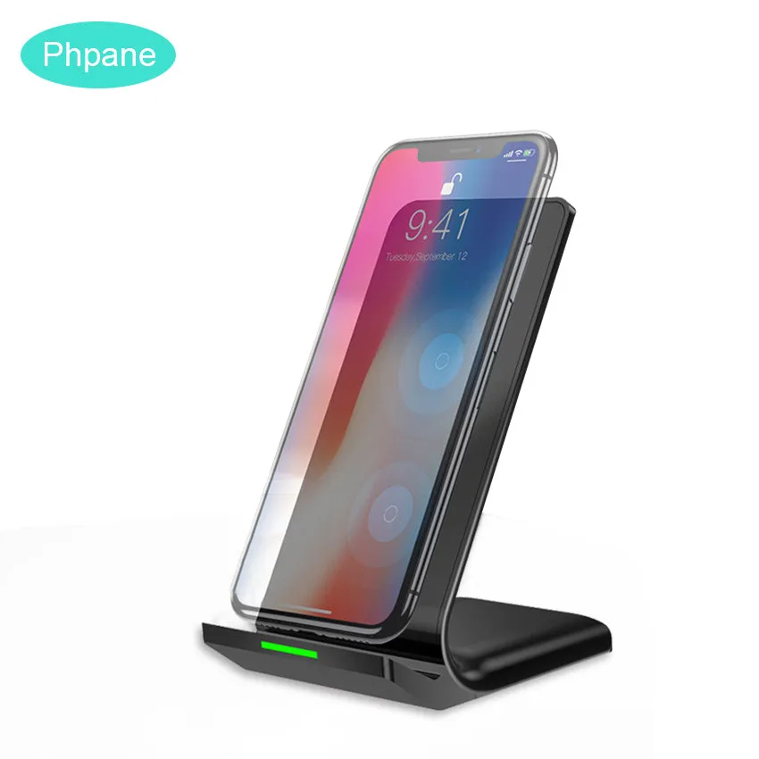 Qi Wireless Charger Induction Charging Docking Station Chargeur Bamboo Wood Charger Station For Iphone Xiaomi mi 9T Huawei P30