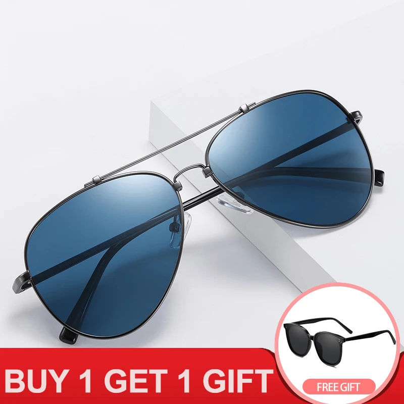 

FONDYI 2020 Shades Pilot Sunglasses Mirror Polarized High Quality Aviation Sunglass UV400 Summer Driving gafas de sol With Box