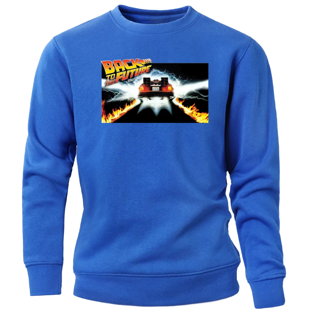 Мужские толстовки с капюшоном Назад в будущее забавная толстовка круглым