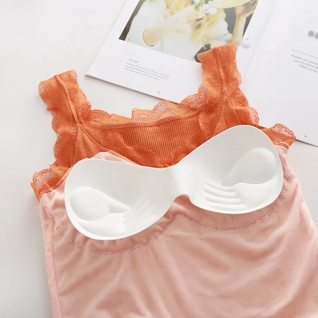 Женское бархатное термобелье кружевной жилет плотная мягкая чашка Женский