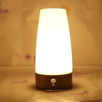 creative home night light smart sensing led european style simple inductive type desk lamp jar shape popular high quality lamps
