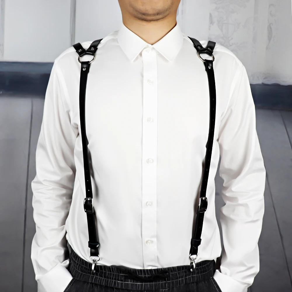 UYEE из натуральной и искусственной кожи мужские ремни сексуальный бондаж рейв