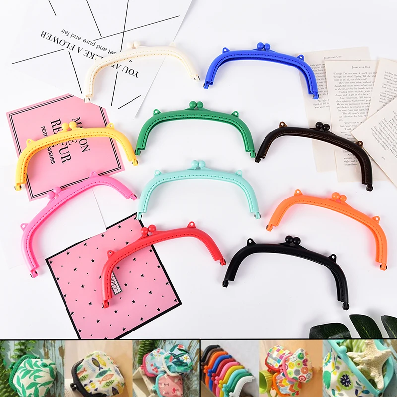 Полимерный кошелек для мелочи 1 шт. 16 см сумочка с застежкой поцелуй в дуговой