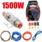 1500 Вт 10 калибровочный кабель автомобильный аудио комплект усилитель RCA Sub НЧ динамик проводка провода комплект 60A AGU Держатель предохранителя для электрических аксессуаров