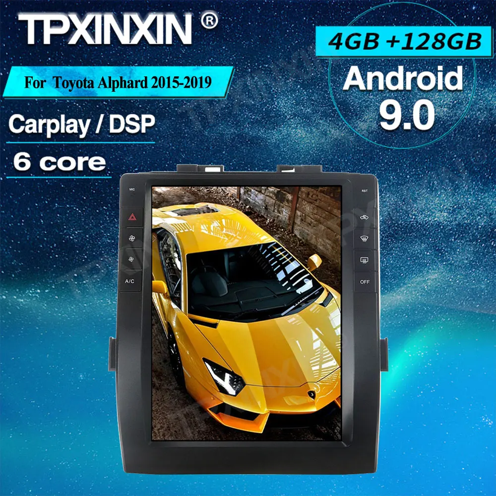 

PX6 4 + 128G для Toyota Alphard 2015-2019 Android автомобильный GPS-навигатор стерео головное устройство мультимедийный плеер автомобильное радио беспроводной ...