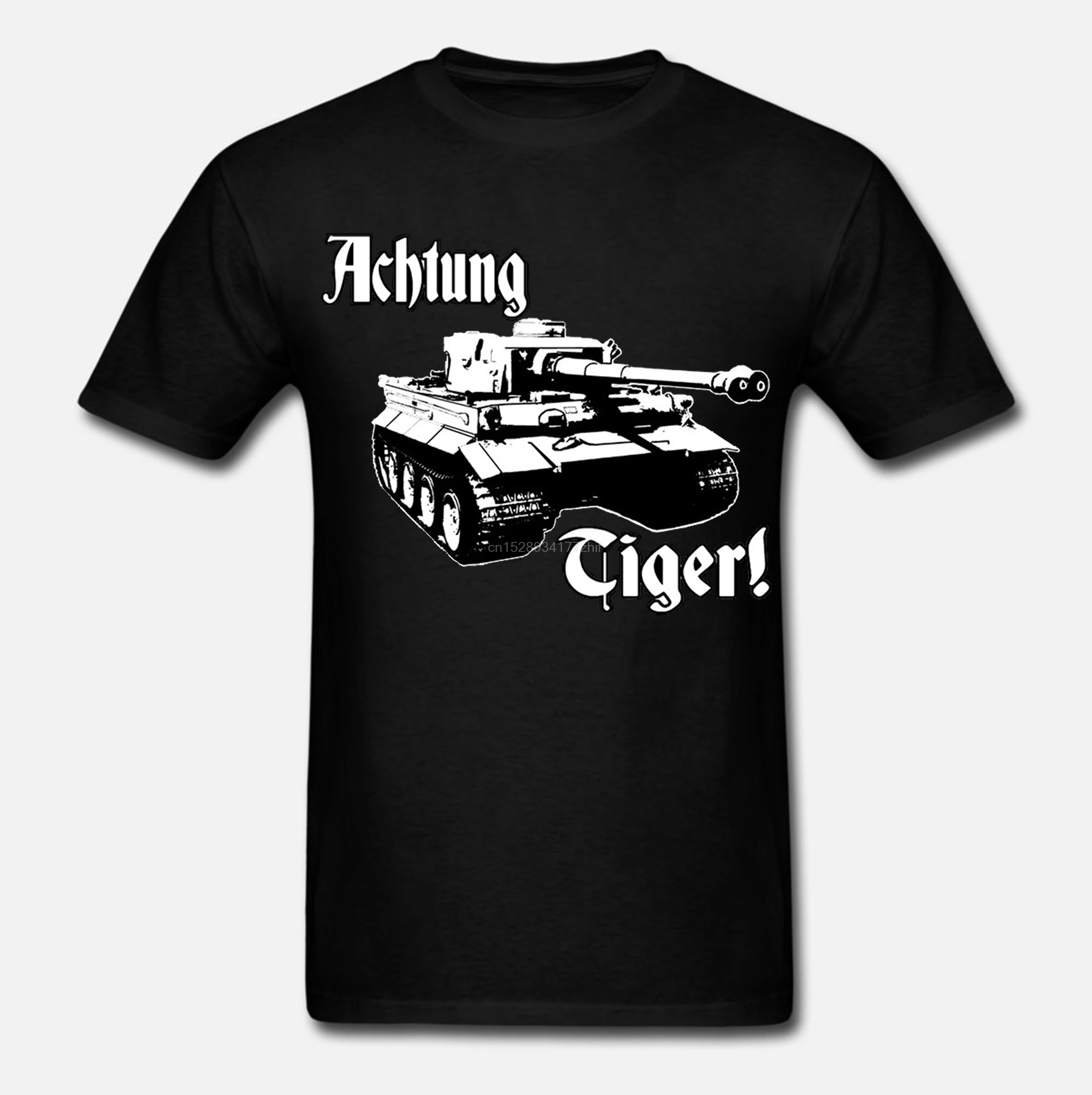 Мужская футболка с изображением тигра WW2 немецкая Deutschland Wehrmacht Panzer Tank черная Мир