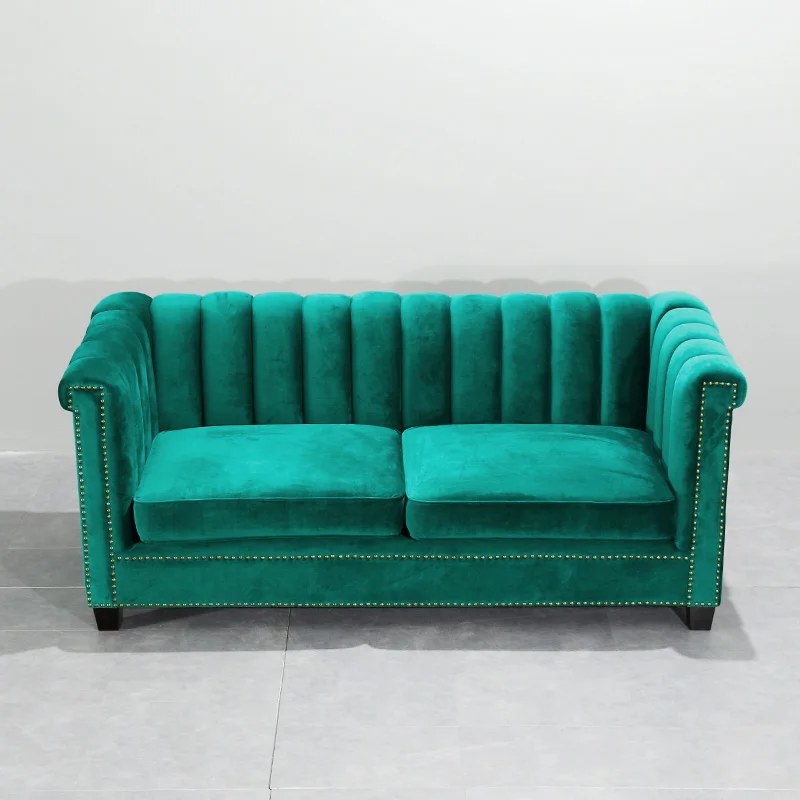 

U-BEST Luxury Italian Style Design Furniture Living Room Royal Velvet Classic Sofa Set,Modern couch living room furniture