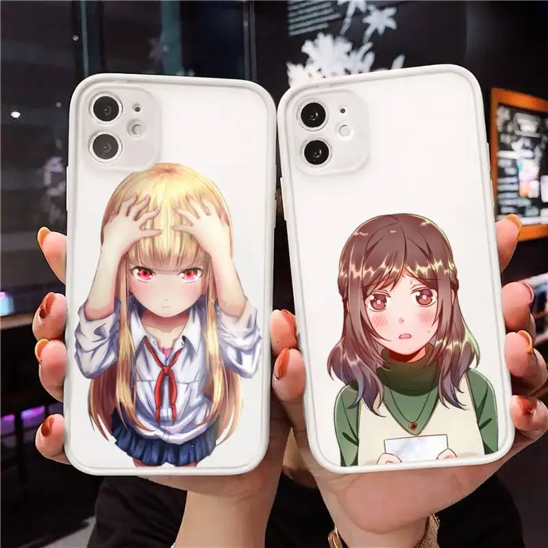 

Joshikousei no Mudazukai anime Phone Case For iPhone 12 11 Mini Pro XR XS Max 7 8 Plus X Matte transparent White Cover