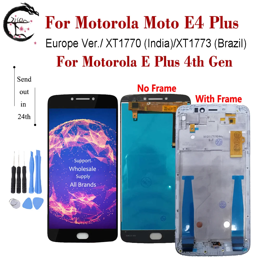 ЖК-дисплей 5,5 дюйма с рамкой для Motorola Moto E4 Plus XT1770 XT1773 дисплей E Plus 4-го поколения сенсорный экран дигитайзер в сборе ЕС Бразилия Ver