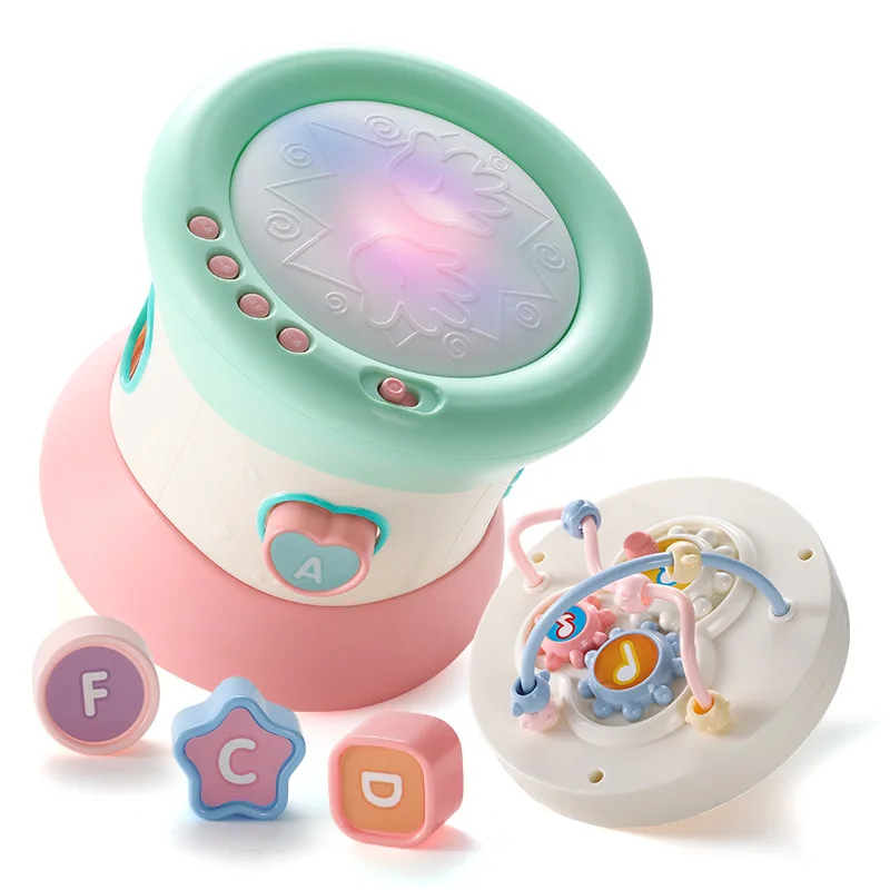 

Baby hand drum toy rechargeable music early education puzzle 6 months old baby pat round drum baby toys baby toys my melody