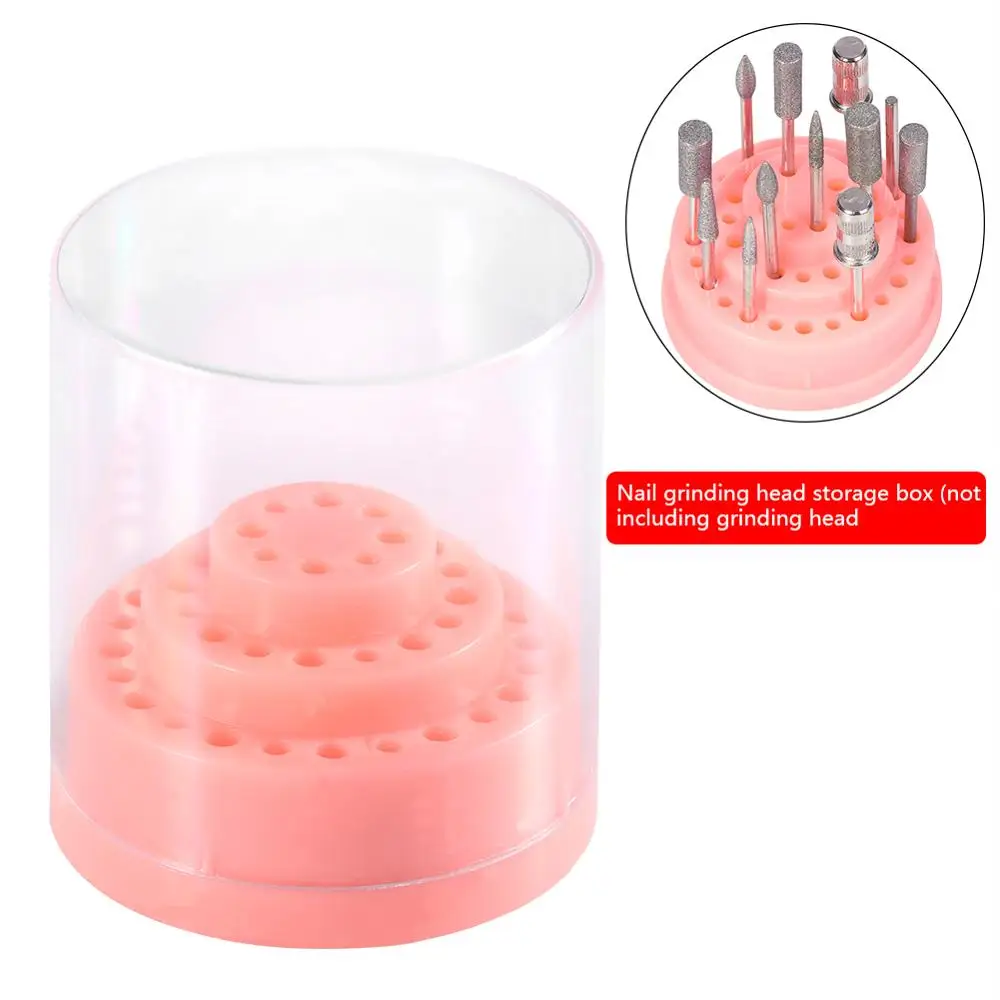 48 отверстий портативная дрель для дизайна ногтей шлифовальный бит витрина ящик