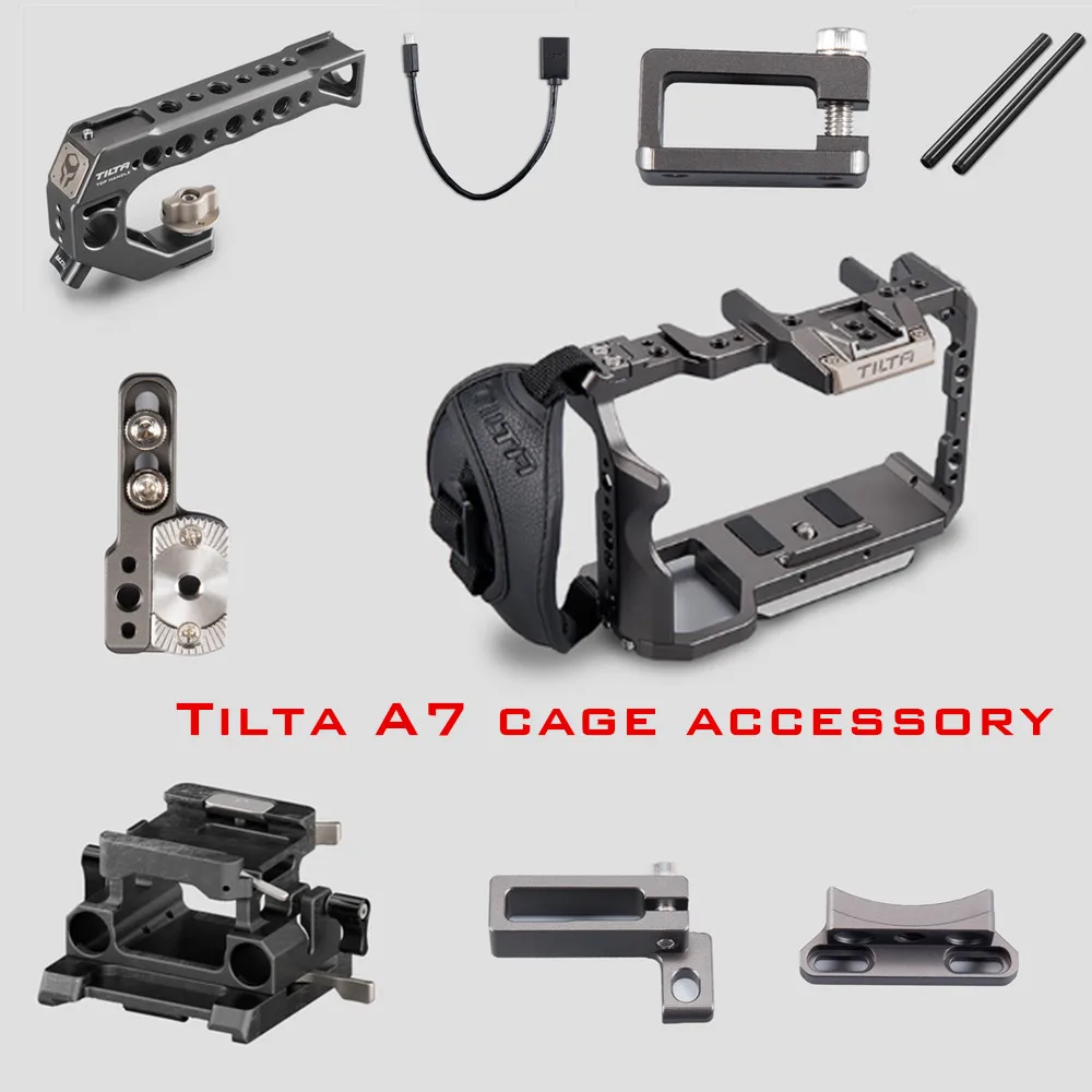 Tilta dslr rig a7 iii Full camera Cage Top Handle baseplate video cable lock For Sony A7 A9 A7III A7R3 A7M3 A7R2 A7 accessories