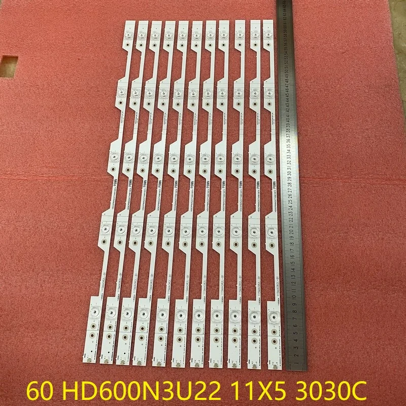 11 шт./компл. 5 светодиодсветодиодный подсветка для Sharp LC-60P6070U 60DU6070 HISENSE H60NEC5600
