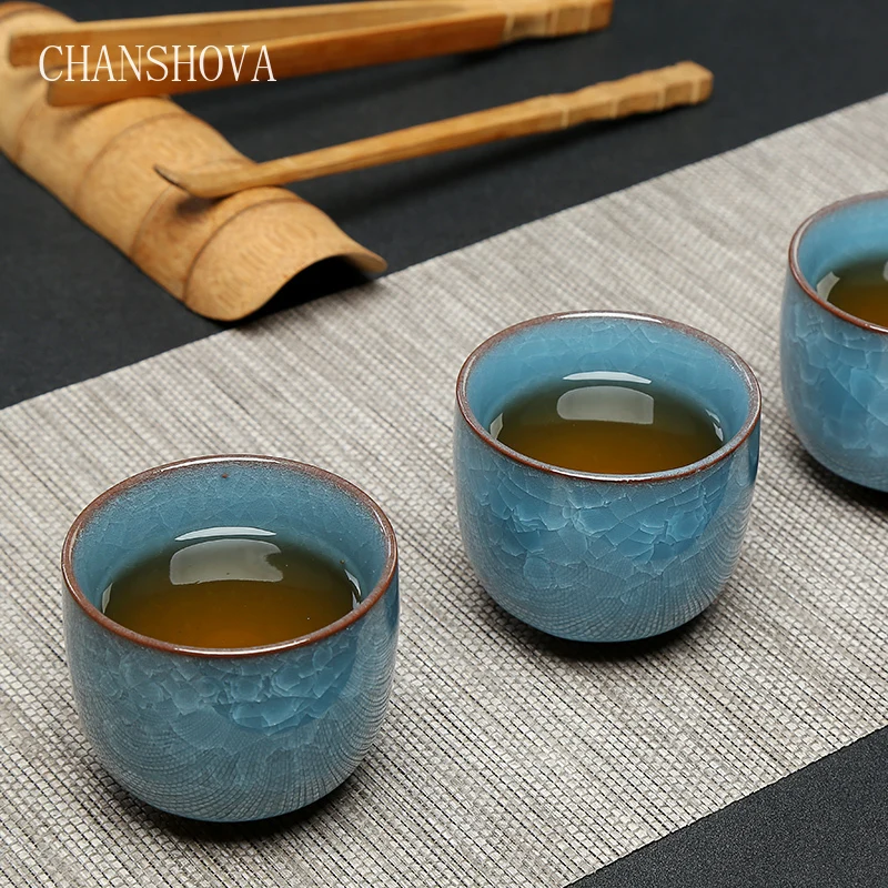 CHANSHOVA традиционная китайская глазурованная фарфоровая чайная чашка 80 мл для дома