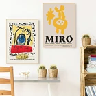 Скандинавские винтажные абстрактные постеры и принты, знаменитая выставочная живопись Джоан Миро, настенные художественные картины, домашний декор для спальни и гостиной