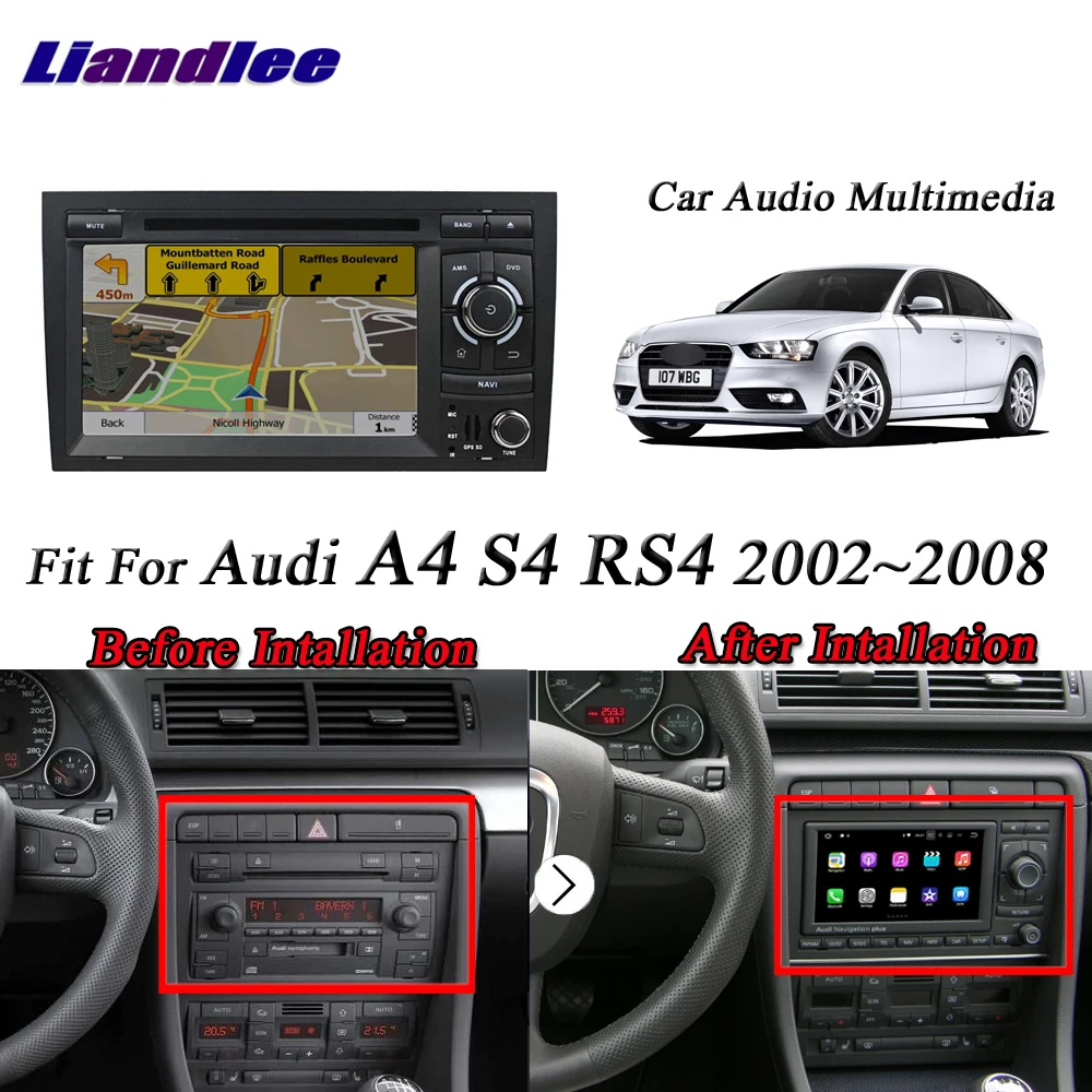 

Liandlee Car Android System For Audi A4 S4 RS4 2002~2008 Radio CD DVD Player GPS Map Nav Navi Navigation BT TV Screen Multimedia