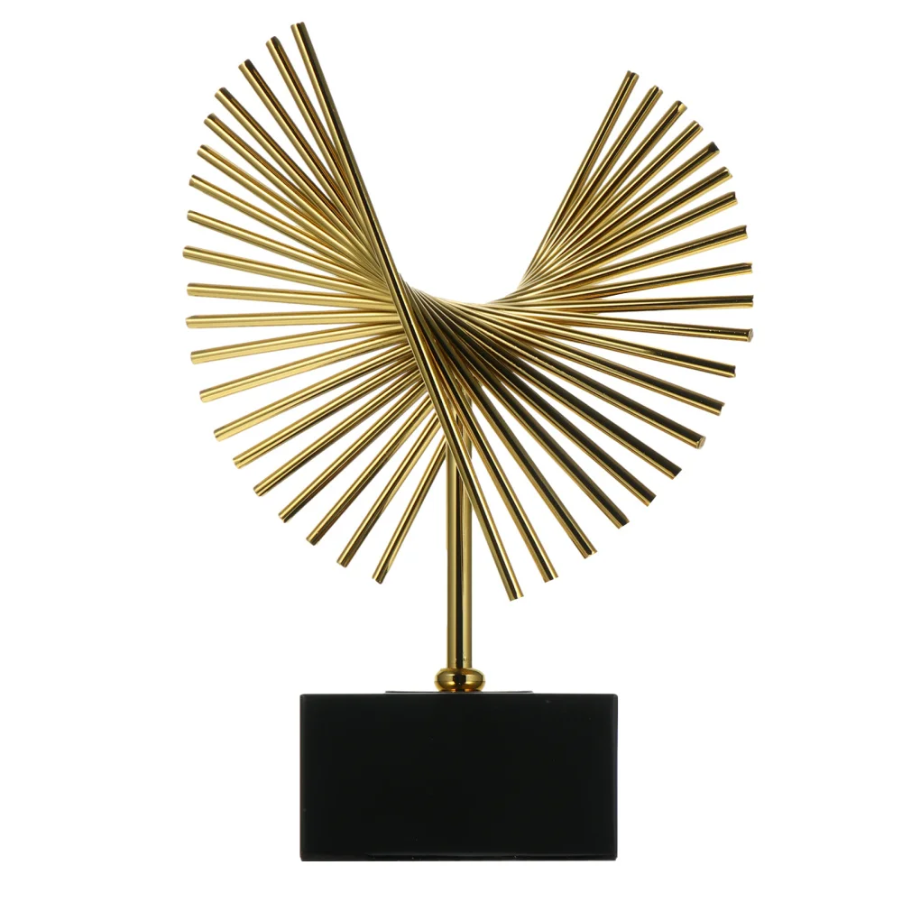 

1Pc Iron Art Ornament Abstract Sculpture Ornament Fashion Metal Desktop Ornament