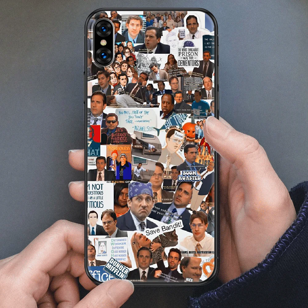 Забавный чехол для телефона с изображением Майкла Скотта в офисе iphone SE 2020 6 6S 7 8 11 12