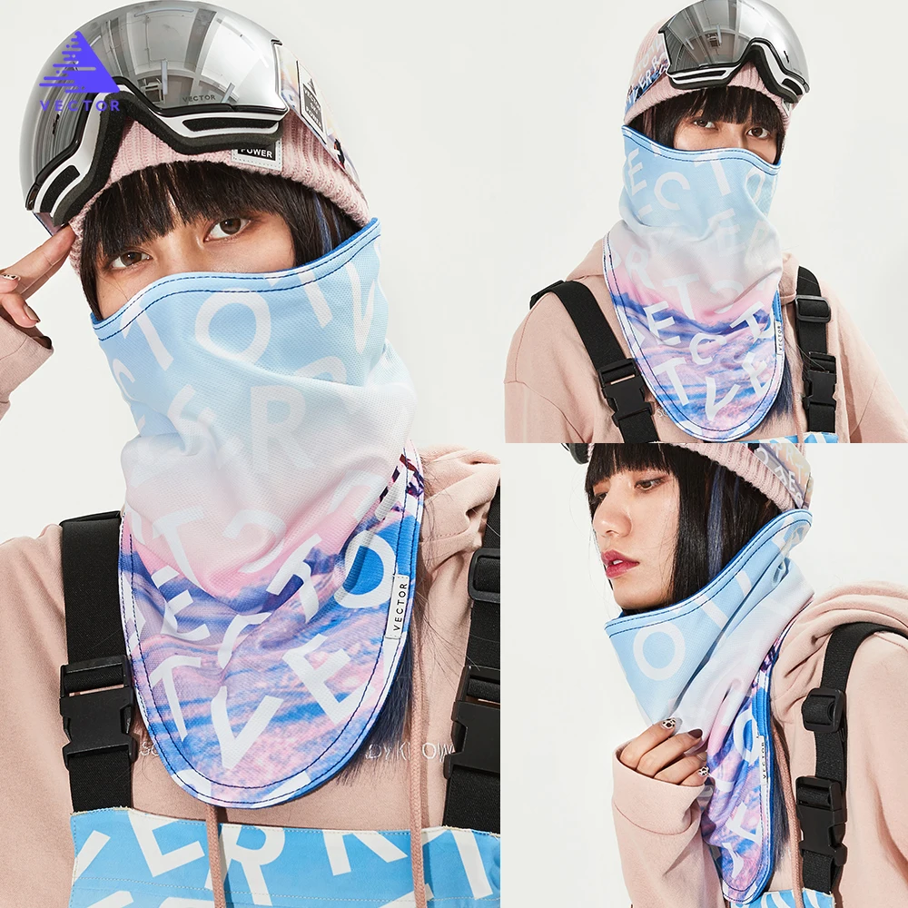 Унисекс вектор 2020 Зимняя Теплая Лыжная велосипедная маска сноуборд спорт на