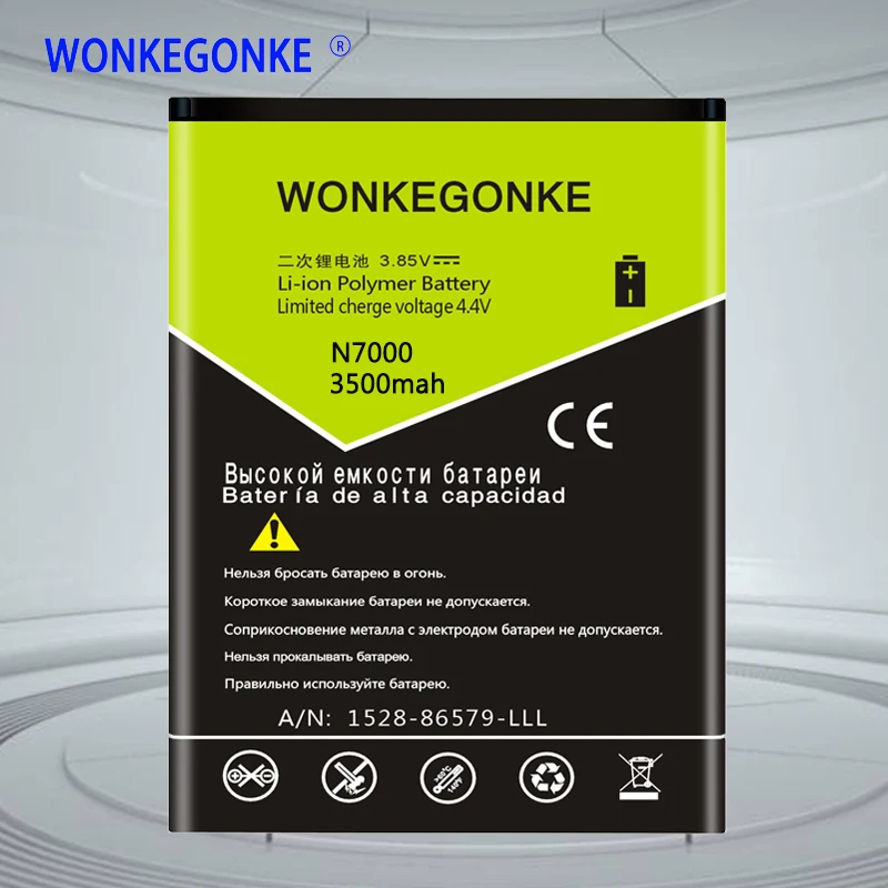 

Аккумулятор WONKEGONKE EB615268VU Для Samsung Note 1 N7000 I9220 I9228 I889 I717