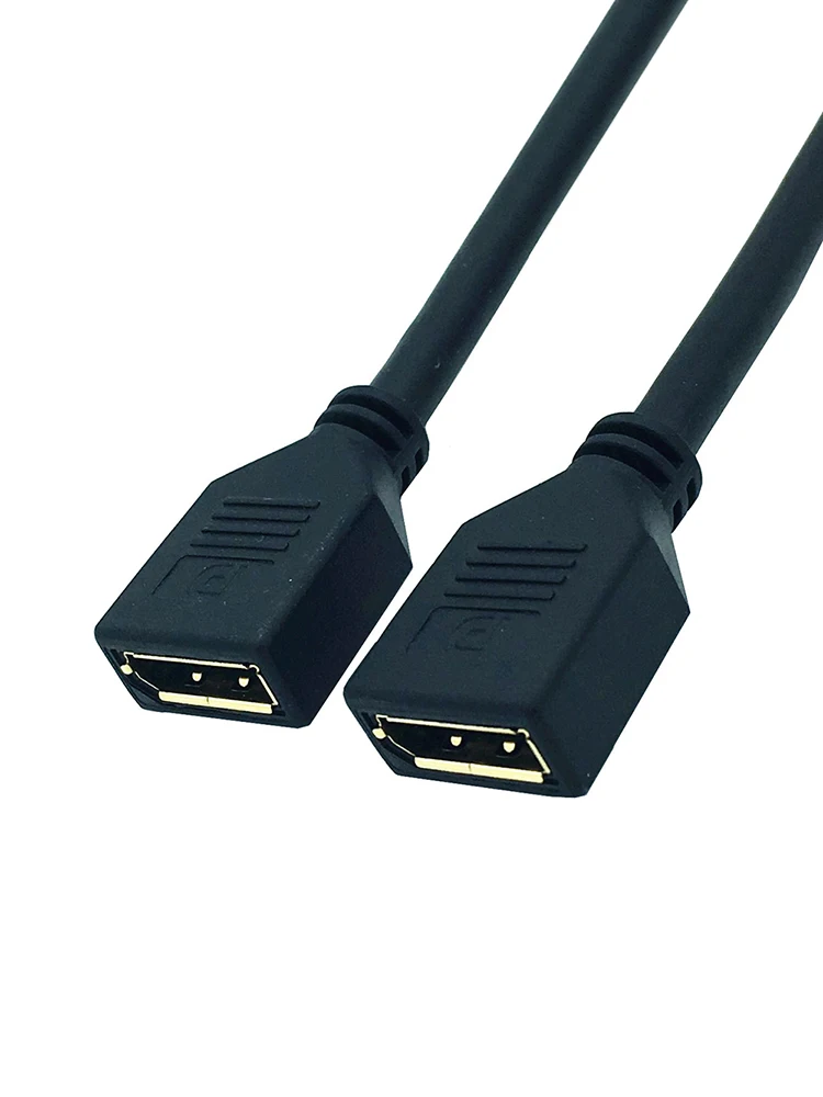 Удлинитель displayport гнездо к гнезду разъем 4k/8k порт дисплея dp кабель удлинитель