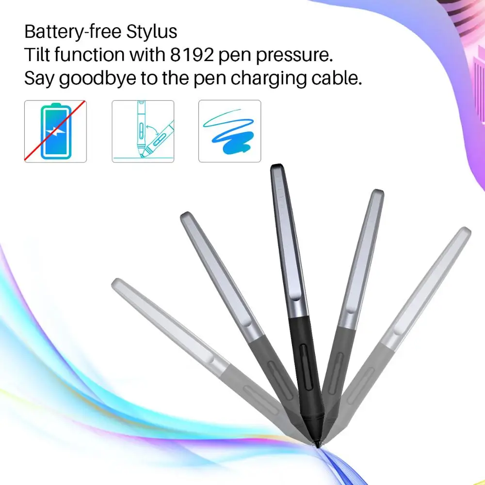 Графический планшет Huion HS610 цифровой для рисования без батареи с