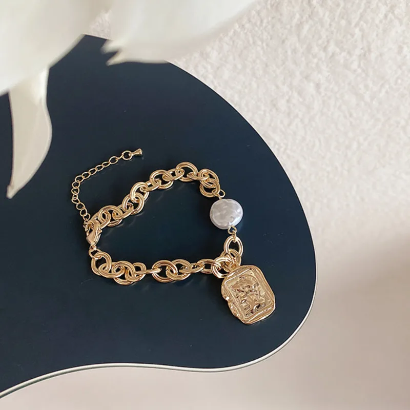 

Various Gold Color Metal Chain Link Creative Bracelet Bangle 2020 New Fashion Punk Bangle Bracelet Bamboo Women Party