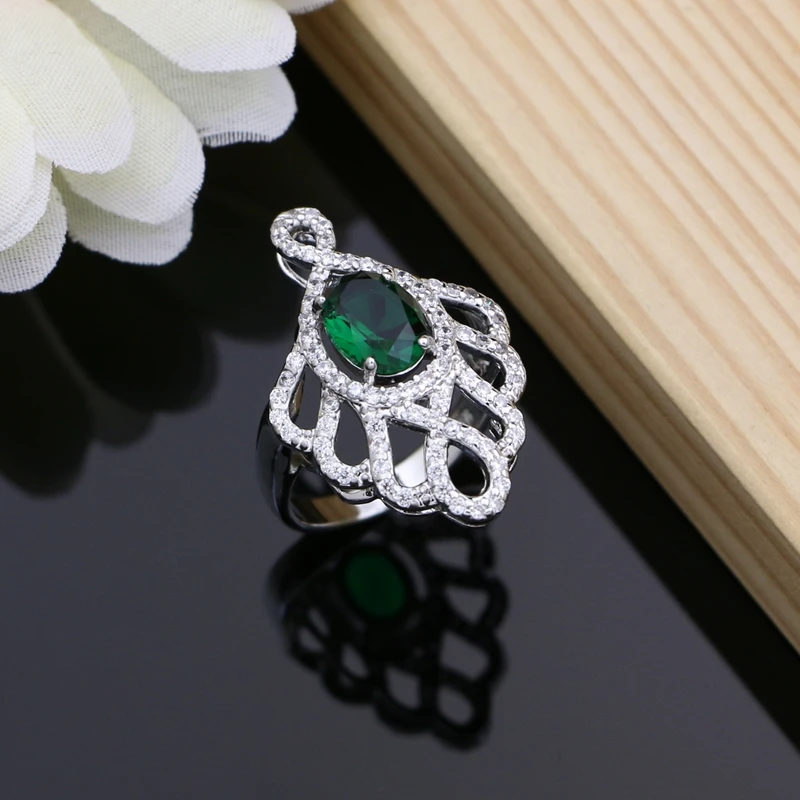 Женский Свадебный комплект из колье и серёг серебро 925 пробы | Украшения