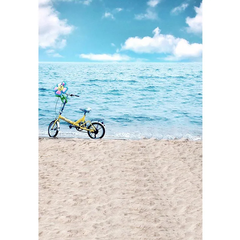 Фон для фотосъемки синий морской велосипед реквизит новорожденных фон