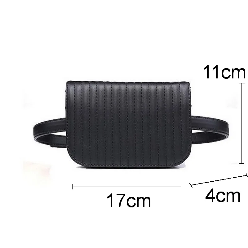 Gradosoo Новая модная черная однотонная кожаная поясная сумка для женщин с