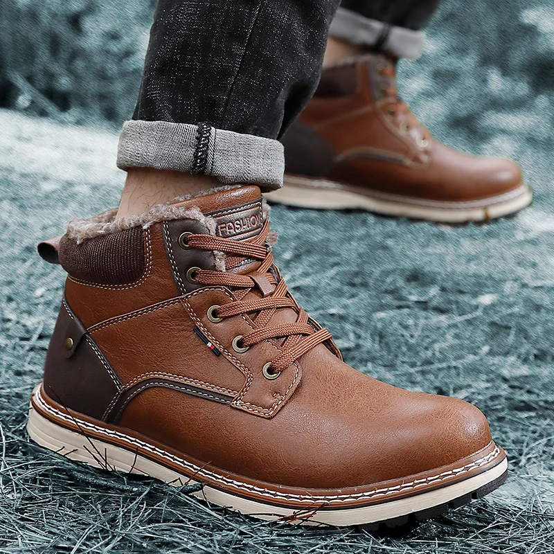 2020 зимние мужские ботинки толстые плюшевые теплые классические дизайнерские