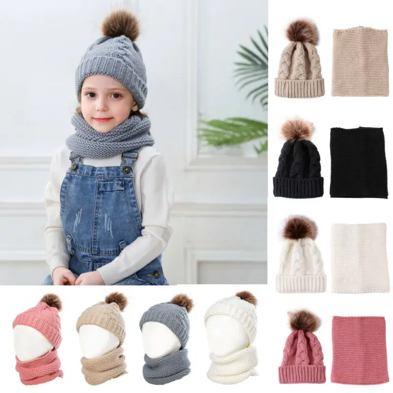 Одежда для новорожденных мальчиков и девочек с помпоном шапка зимняя обувь на