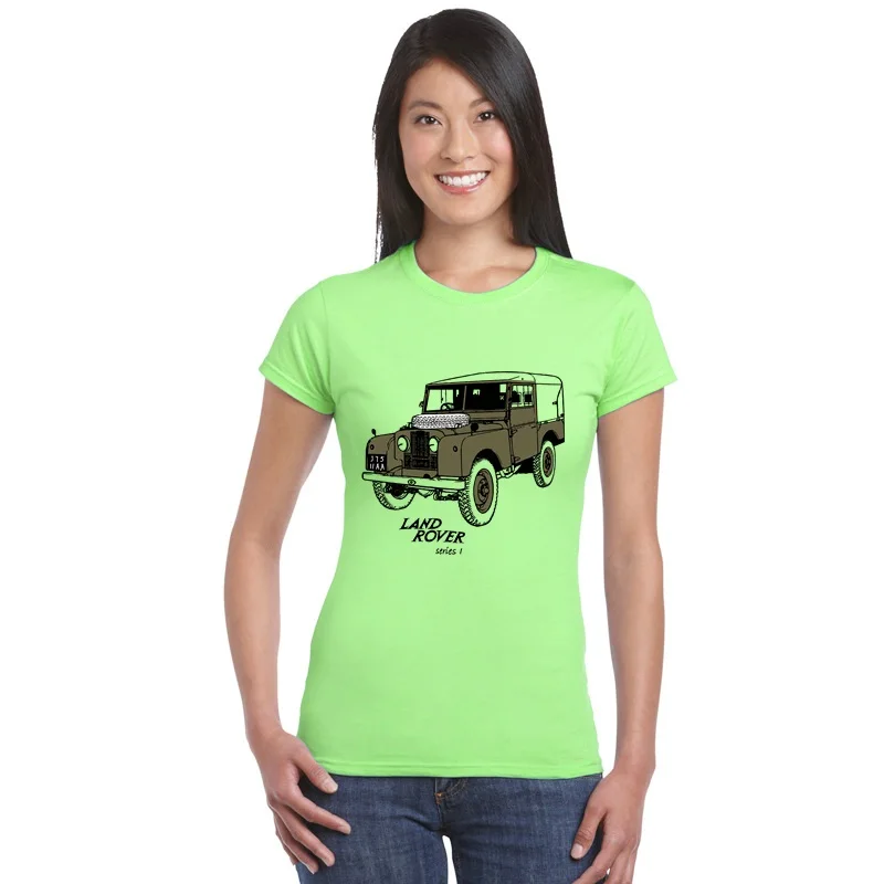 Женские топы футболки Land Car Rover 90 совершенно совершенные для спортзала женские