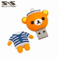suntrsi usb flash drive 64g sailor bear cartoon 128g 32gb pendrive 16gb 8gb usb memory stick %d1%84%d0%bb%d0%b5%d1%88%d0%ba%d0%b0 gift for pc