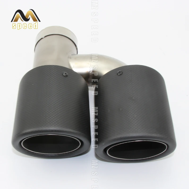 Автомобильные аксессуары трубы с двойным углеродным волокном из нержавеющей