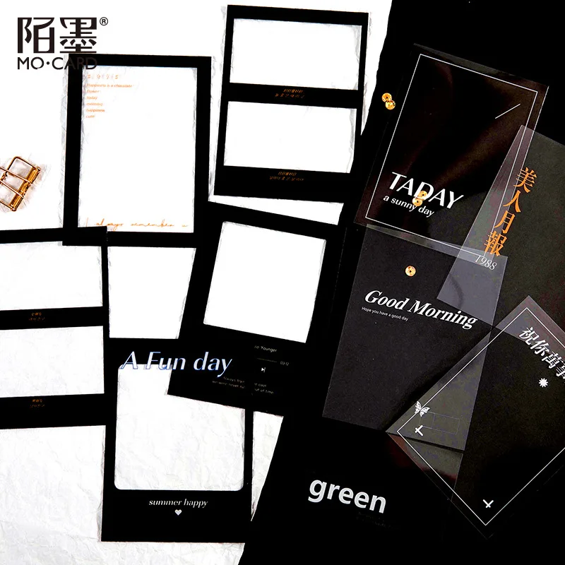 

10Sheets/Pack Kawaii Magazine Frame PET Card Memo Pad Agenda List Diary Stationery School Office Supplies sl2980