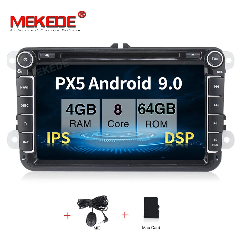 model MEKEDE Android 9,0 4+ 64G ips DSP RDS 8 дюймов сенсорный для VWpassat b7 b6 golf 5 polo tiguan octavia автомобильный аудио bluetooth Радио ipod - Цвет: model