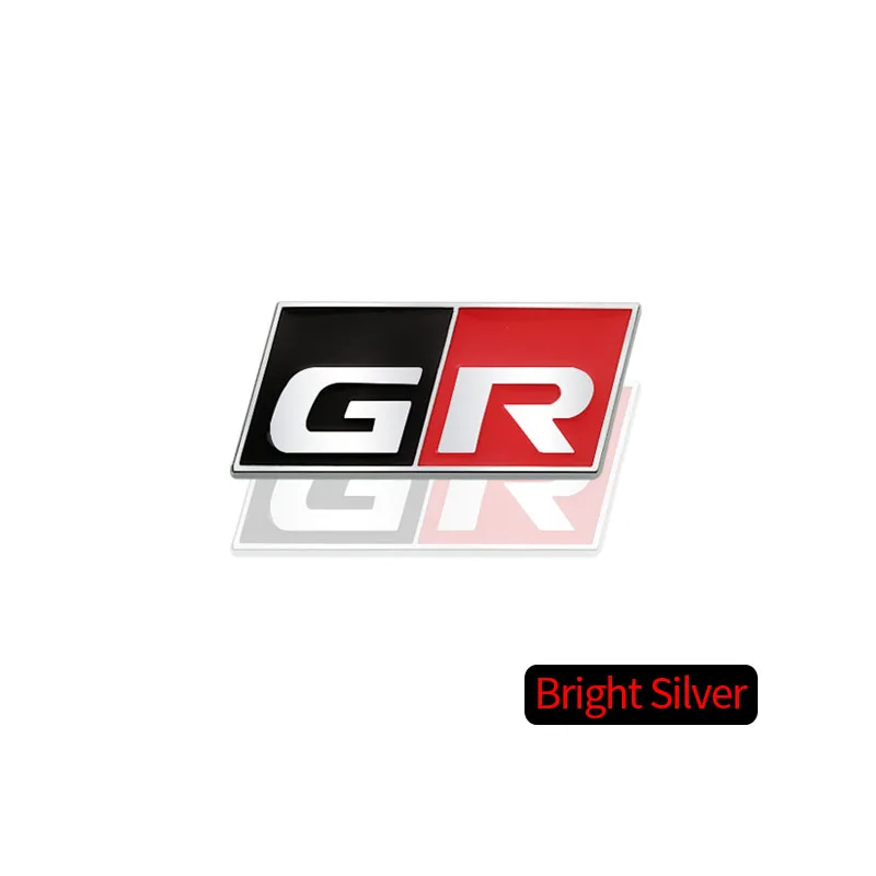 Металлическая маркировка GR, спортивная наклейка для салона автомобиля для Toyota YARiS Hiace RAV4 RS prius avensis Corolla Camry GR MN, автомобильные аксессуары