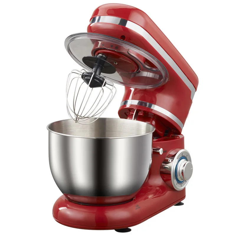 

1200W 4L Stainless Steel Bowl 6-speed Kitchen Food Stand Mixer Cream Egg Whisk Blender Cake Dough Bread Mixer Maker Machine