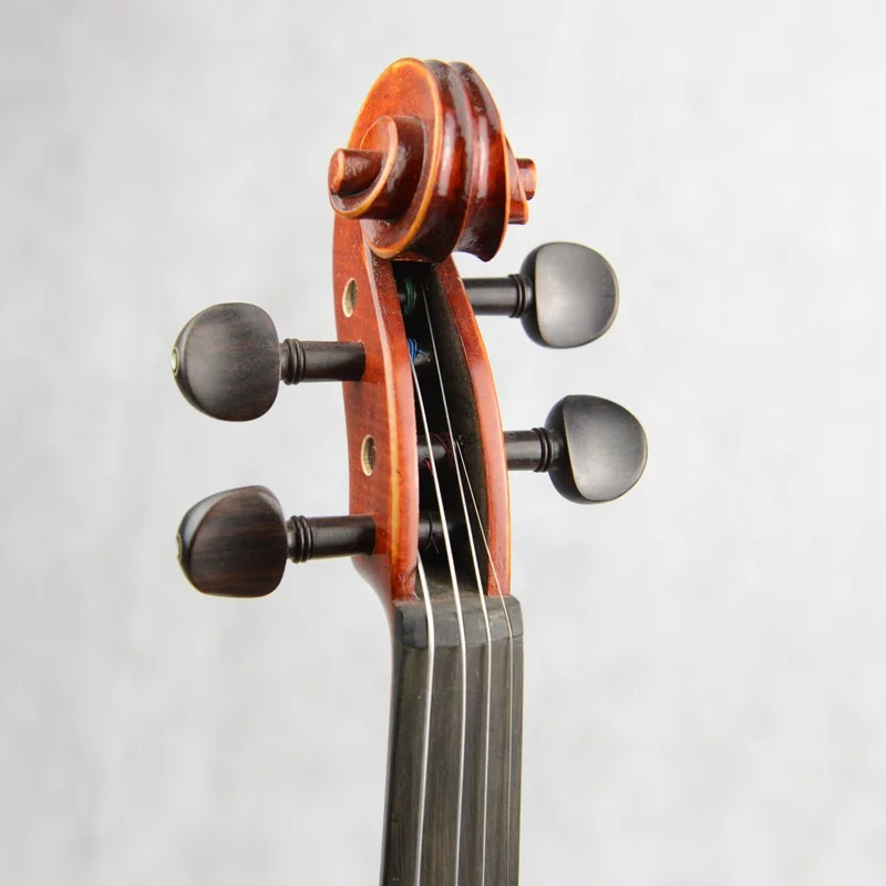 4/4 полноразмерная Кленовая огневая твердая скрипка с чехлом и бантом полный