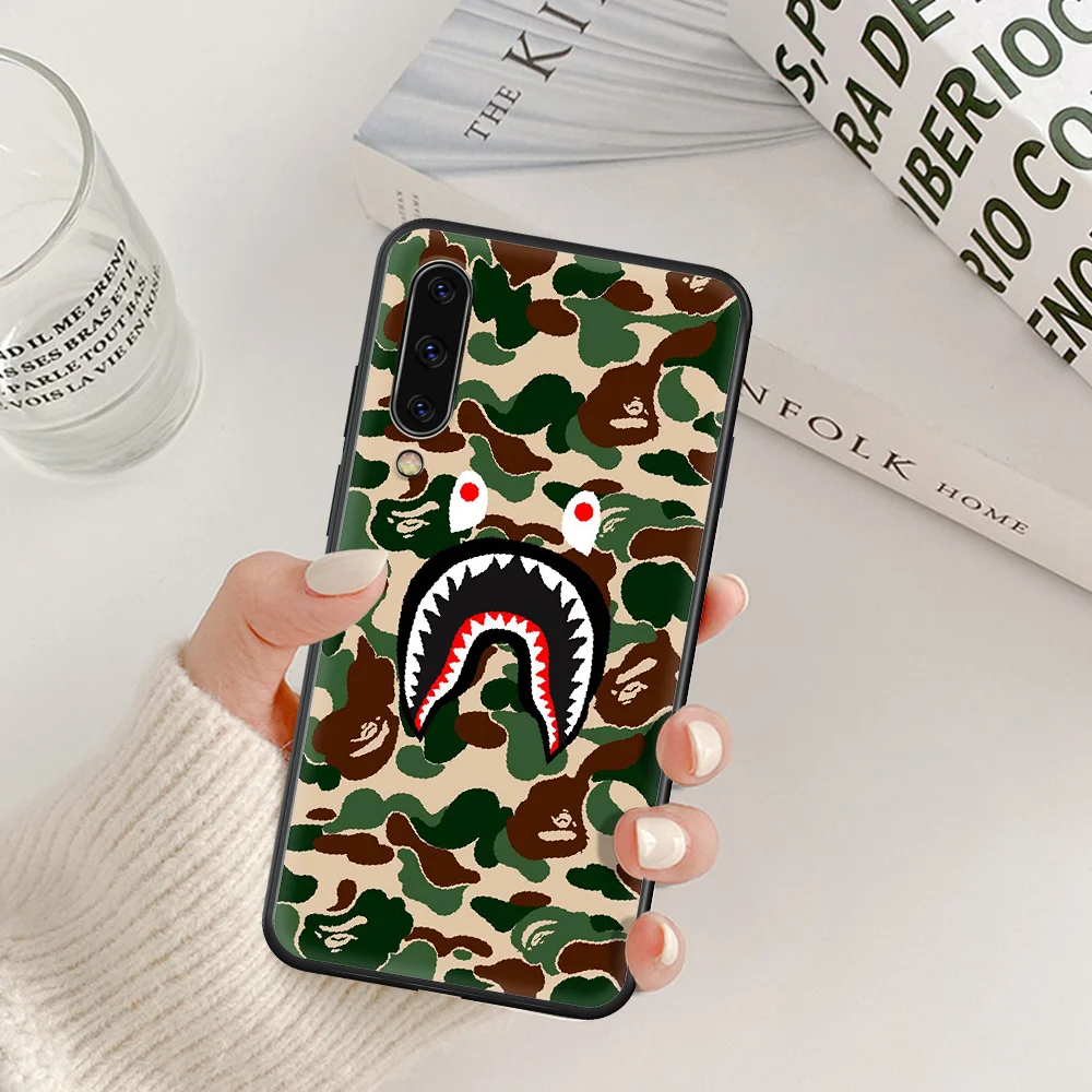 

Japan bape fashion luxury brand Phone Case For Samsung Galaxy A 5 7 8 10 20 20E 21S 30 30S 40 50 51 70 71 black Coque Luxury